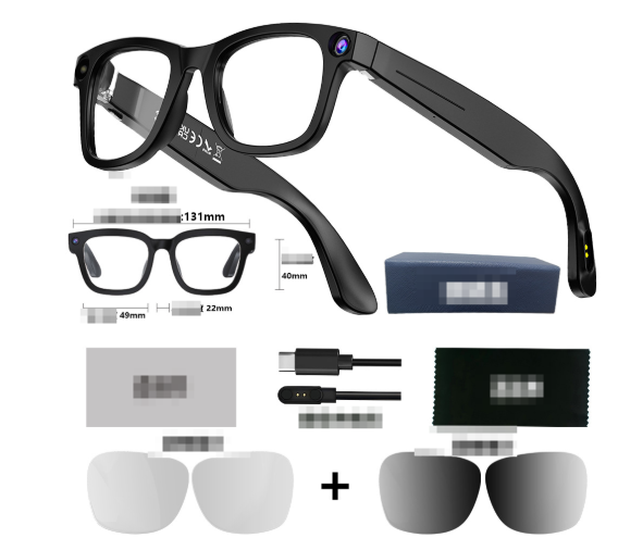 AI Camera Smart Glasses — Record, Listen & Connect Hands-Free