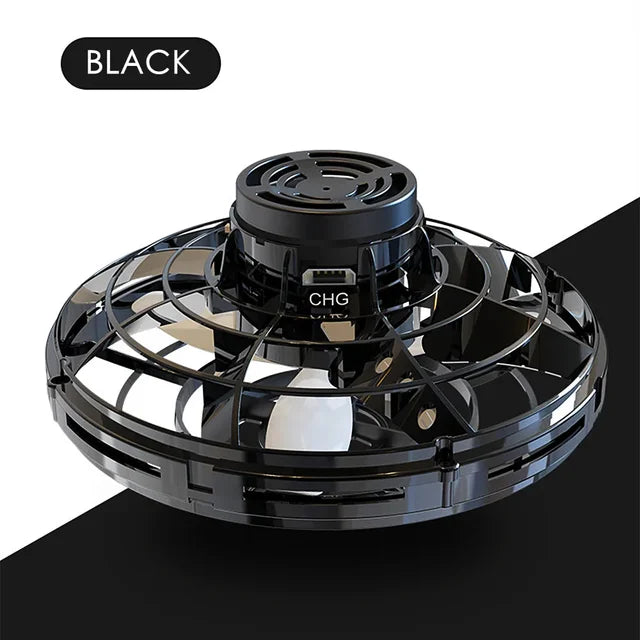 UFO Flying Spinner — Hand-Controlled Mini Drone with LED Lights