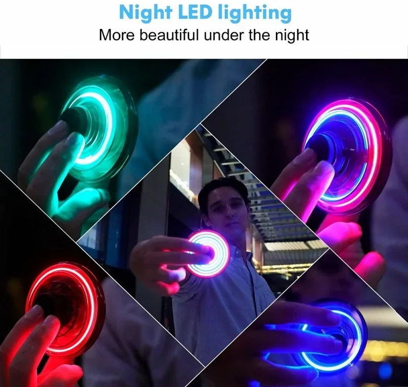 UFO Flying Spinner — Hand-Controlled Mini Drone with LED Lights