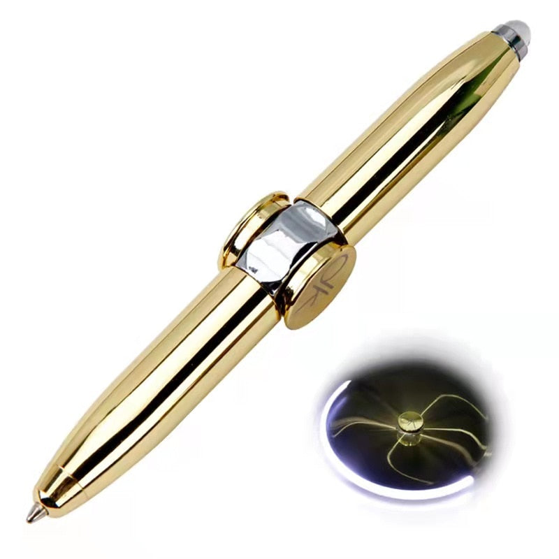 LED Spinning Pen — Light-Up Trick Pen for Desk & Fidget Fun
