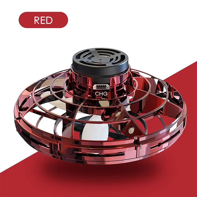 UFO Flying Spinner — Hand-Controlled Mini Drone with LED Lights