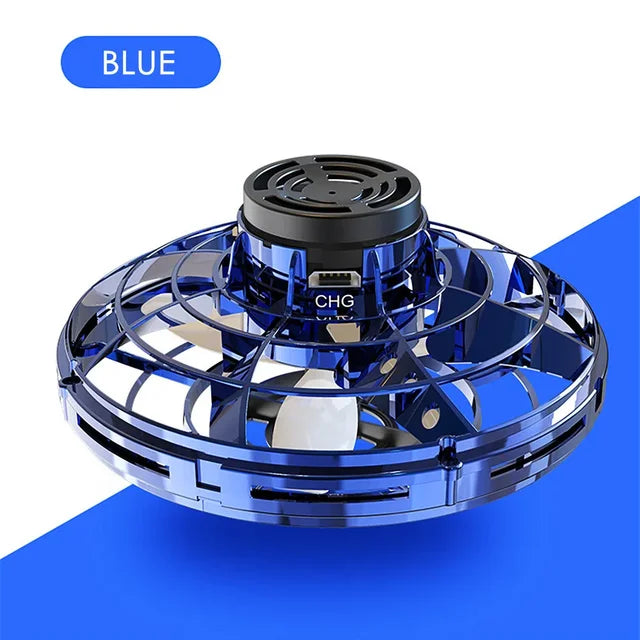 UFO Flying Spinner — Hand-Controlled Mini Drone with LED Lights